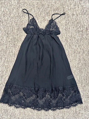 Lindsey Roscoe Black Lace Mini Dress Like New
